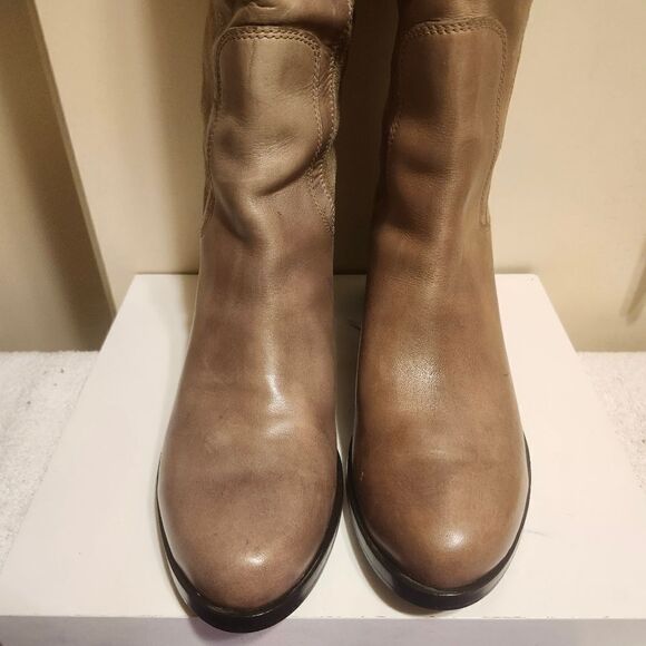 NEW Cole Haan "Isabelle" Taupe Leather/Suede-Over-the-Knee Boots Sz.7.5 Ret $329 - Picture 6 of 10